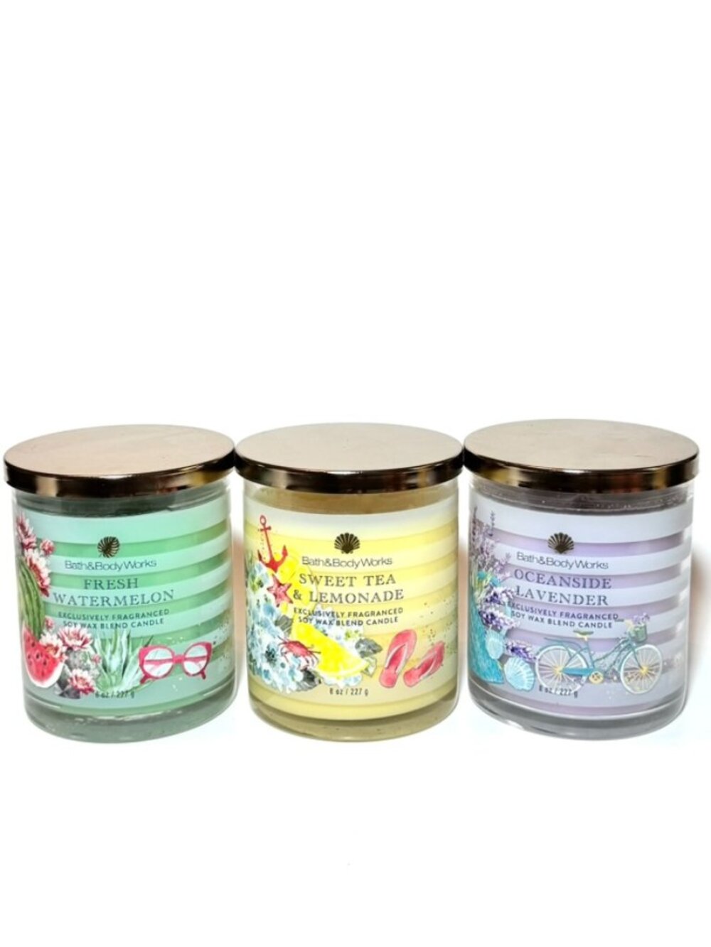 BBW Single Wick Candles - Summer Collection